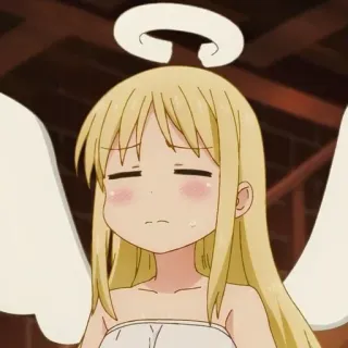 😐 4e136b24 Anime, Thiên thần, Dễ thương, Kawaii whatsapp sticker