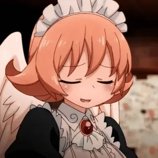 😌 95642753 Anime, Hầu gái, Thiên thần, Dễ thương whatsapp sticker