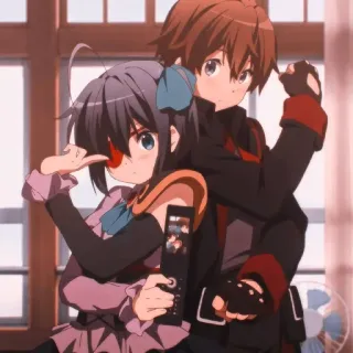 😎 1311e99b anime, couple, cute, romance telegram sticker