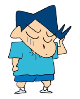 😥 b1528f06 Shin-chan Crayon Shin-chan anime, cartoon, child, character, funny whatsapp sticker