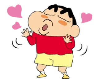 😘 c61f66ff Shin-chan Crayon Shin-chan crayon shin chan, anime, cartoon, funny, character whatsapp sticker