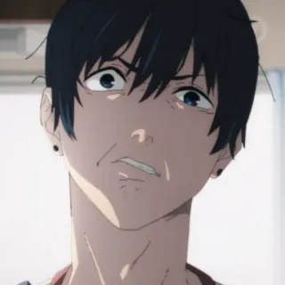 🤨 0fc7d5d8 Aki Hayakawa Chainsaw Man Aki Hayakawa, Chainsaw Man, Anime, Manga, Geschokte uitdrukking, Personage, Gezicht whatsapp sticker