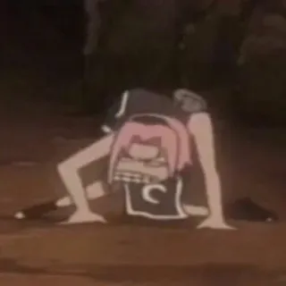 😠 1ed0f34a Sakura Naruto anime, sakura haruno, grappig, naruto, meme, personage whatsapp sticker