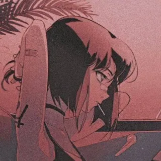 ✨ a4740040 anime meisje, lolly, retro, esthetisch, tekening, cartoon telegram sticker