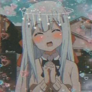 🌟 d1543342 Anime, Cartoon, Schattig, Kawaii, Manga, Engel telegram sticker