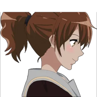 😐 e01f0700 Anime, Ragazza, Personaggio, Ritratto, Illustrazione telegram sticker