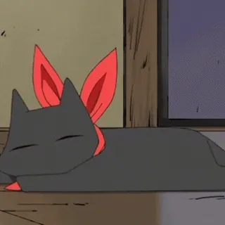 💤 56839339 chat, dormir, mignon, animé, dessin animé, animal whatsapp sticker