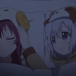 💤 b2a2841e animé, mignon, dessin animé, dormir, fille, pyjama, kawaii whatsapp sticker