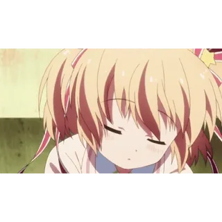 💤 0e5c443b Anime, Cô gái, Dễ thương, Buồn, Tóc vàng, Manga telegram sticker