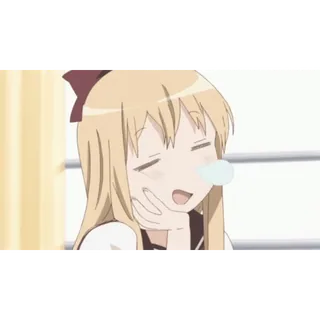 💤 bff9a7bf anime, cô gái, cười, vui vẻ, kawaii telegram sticker