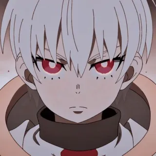 😠 a7144b0d Shinra Kusakabe Fire Force Anime, Fire Force, Shinra, Kusakabe, Weißes Haar, Rote Augen telegram sticker