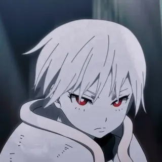 😡 d38ccfe1 Anime, Cartoon, Illustration, Manga, Weißes Haar, Rote Augen telegram sticker