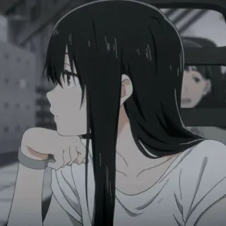 ❤️ 1bcd844b Anime, Meisje, Portret, Vrouw whatsapp sticker