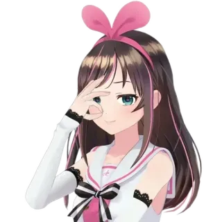 👌 4201ea19 Kizuna AI kizuna ai, vtuber, อนิเมะ, ผู้หญิง, virtual youtuber, น่ารัก whatsapp sticker