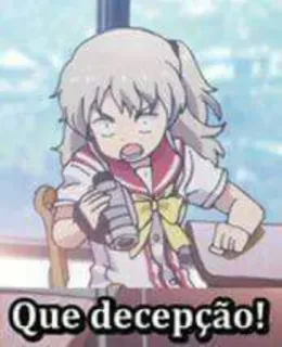 🗣 7ef52fbf Que decepção! อนิเมะ, ผิดหวัง, สีหน้า, การ์ตูน, ผู้หญิง, โกรธ whatsapp sticker
