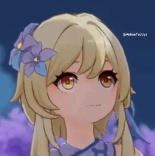 💛 873e2804 Lumine Genshin Impact lumine, genshin impact, anime, video game, karakter whatsapp sticker