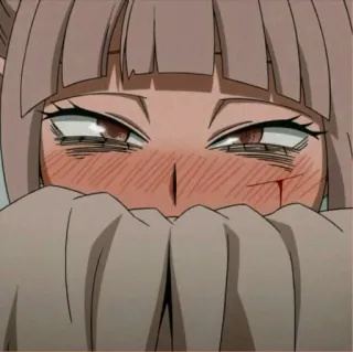 🧧 9c029283 Himiko Toga My Hero Academia Anime, Fille, Méchant, Sang, Mignon telegram sticker