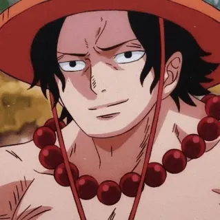 🪐 1bd48e6f Ace One Piece anime, one piece, ace, pirate, fire fist whatsapp sticker