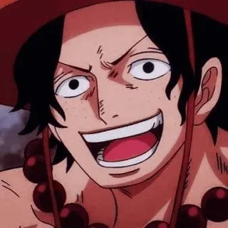 🪐 63a8f6e4 Ace One Piece anime, one piece, ace, pirate, fire fist whatsapp sticker