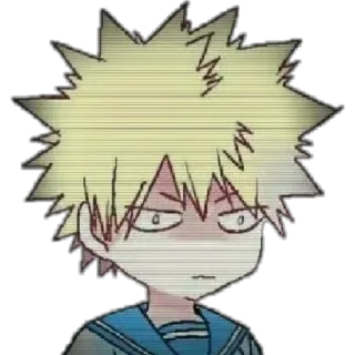 😁 16ac1f22 Bakugo Katsuki My Hero Academia Bakugo, Katsuki, My Hero Academia, anime, character, angry telegram sticker