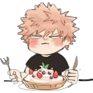 🎂 3db6b866 anime, dessert, cartoon, cake, food, bakery telegram sticker