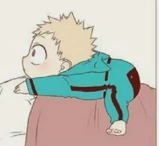🥰 87a4a226 Bakugo My Hero Academia anime, baby, cartoon, cute telegram sticker