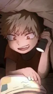 😘 cabeb97f Bakugo My Hero Academia anime, cartoon, manga, my hero academia, bakugo telegram sticker