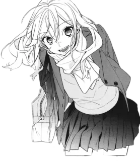 😄 de74eec5 动漫, 漫画, 女孩, 校服, 卡通 whatsapp sticker