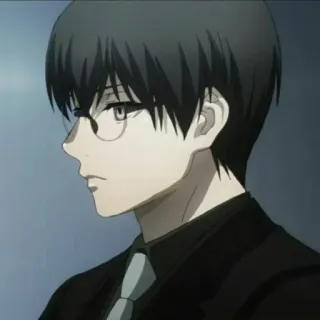 🔥 ad03b6f7 Haise Sasaki Tokyo Ghoul Аниме, Токийский гуль, Хайсе Сасаки, Очки, Портрет telegram sticker