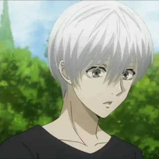 🔥 b882ce70 Аниме, Белые волосы, Мужской, Персонаж telegram sticker