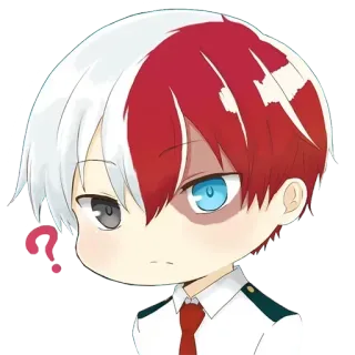 🤨 660f56af Shoto Todoroki My Hero Academia Shoto Todoroki, My Hero Academia, Anime, Manga, Personaje, Pegatina telegram sticker