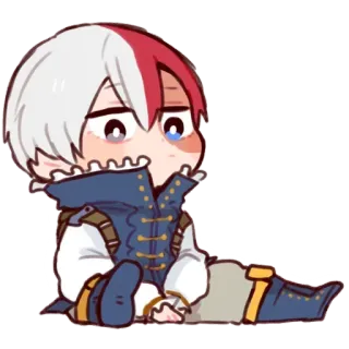 🙂 96e5839a Shoto Todoroki My Hero Academia Anime, Manga, Lindo, Chibi, Todoroki, My Hero Academia telegram sticker