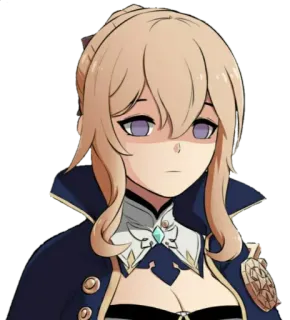 😐 01a07192 Jean Genshin Impact Anime, Video game, Karakter, Genshin Impact, Jean telegram sticker