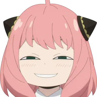 😁 802dede7 Anya Forger Spy x Family Anya, Spy x Family, anime, manga, imut, lucu telegram sticker