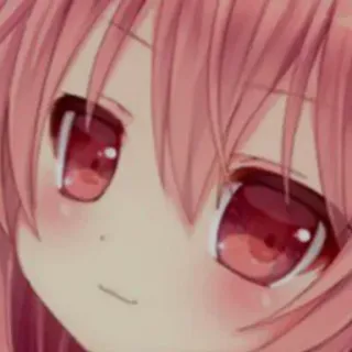😊 a29a150e anime, gadis, rambut pink, imut, kartun telegram sticker