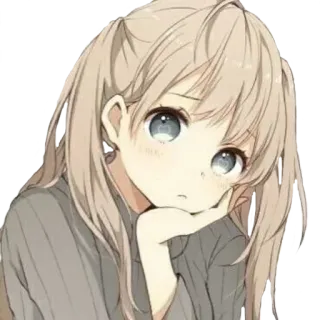 😊 df9bcfd5 gadis anime, imut, kartun, ilustrasi, manga, karakter telegram sticker