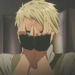 ✨ 23eed24b Anime, Masculino, Triste, Loiro, Personagem, Chorando telegram sticker