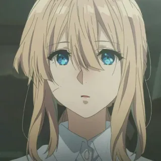 ✨ 5a5e5f9a Violet Evergarden Anime, Mangá, Desenho animado, Fofo, Garota, Animado telegram sticker