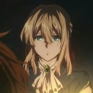 ✨ bad1eaed Violet Evergarden Anime, Personagem, Retrato, Garota Anime telegram sticker