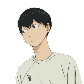 😐 29775846 Tobio Kageyama Haikyuu!! anime, kageyama, haikyuu, character, volleyball, sports telegram sticker