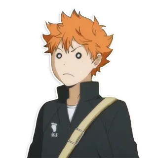 😶 95a9b7f8 Hinata Shoyo Haikyu!! anime, haikyu, hinata, shoyo, sports, volleyball telegram sticker