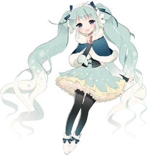 🤎 db71fa3e Hatsune Miku Anime, Manga, Vocaloid, Słodkie, Dziewczyna, Idolka, Hatsune Miku telegram sticker