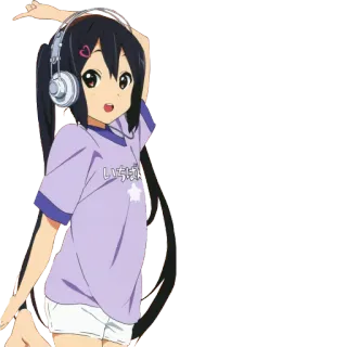 🙂 7722aaf5 いちごます อนิเมะ, หูฟัง, ผู้หญิง, การ์ตูน, น่ารัก telegram sticker