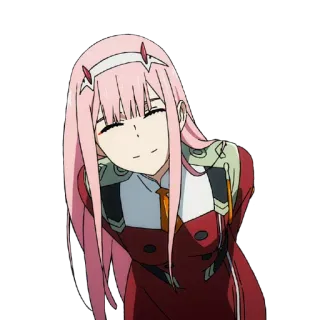 🙂 da43c0a5 Zero Two Darling in the Franxx อนิเมะ, Zero Two, Darling in the Franxx, น่ารัก, ผมสีชมพู telegram sticker