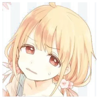 😣 99cbe33b 动漫, 女孩, 可爱, 漫画 telegram sticker