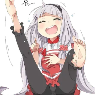 😂 cc23f269 动漫女孩, 可爱, 卡通, 快乐, 微笑 telegram sticker