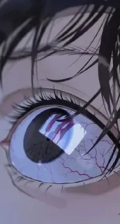 👁 1bf22b12 глаз, аниме, манга, цифровое искусство, кровь, хоррор, жуткий whatsapp sticker