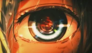 👁 77a1286e глаз, аниме, крупный план, отражение whatsapp sticker