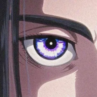 👁 c17b00af Аниме глаз, Фиолетовый глаз, Детализированный глаз, Аниме персонаж whatsapp sticker