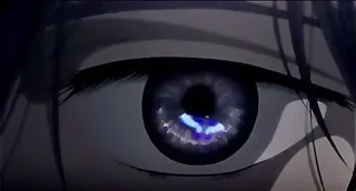 👁 d9af3ccd глаз, аниме, крупный план whatsapp sticker